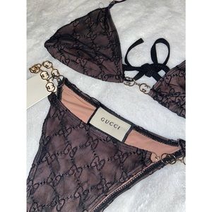 Handmade Gucci string bikini